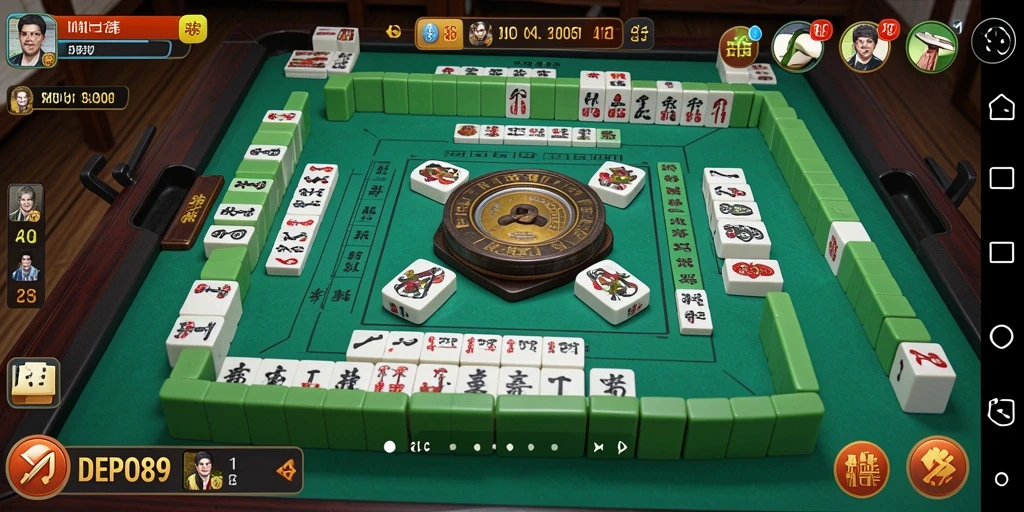 Tampilan gameplay DEPO89 yang menampilkan keseruan permainan Mahjong.